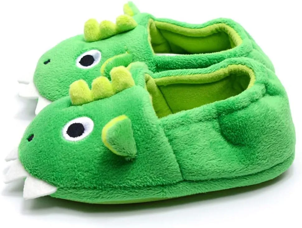 Toddler Baby Boys Girls House Slipper Cute Dinosaur Unicorn Cartoon Soft Anti-Slip Winter Shoes (Toddler/Little Kid)