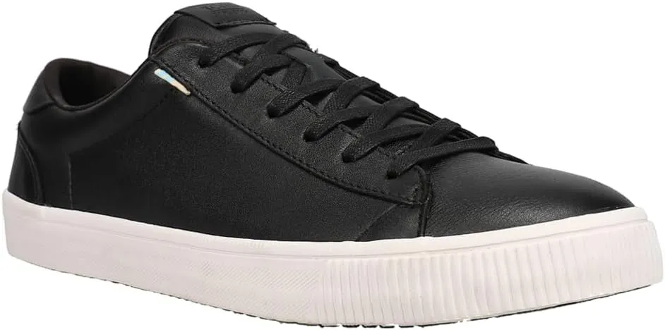 TOMS Mens Carlson Lace Up Sneakers Shoes Casual - Black