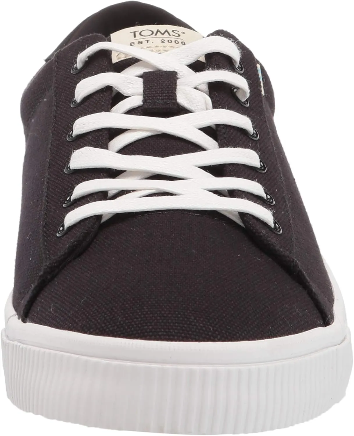TOMS Mens Carlson Lace Up Sneakers Shoes Casual - Black