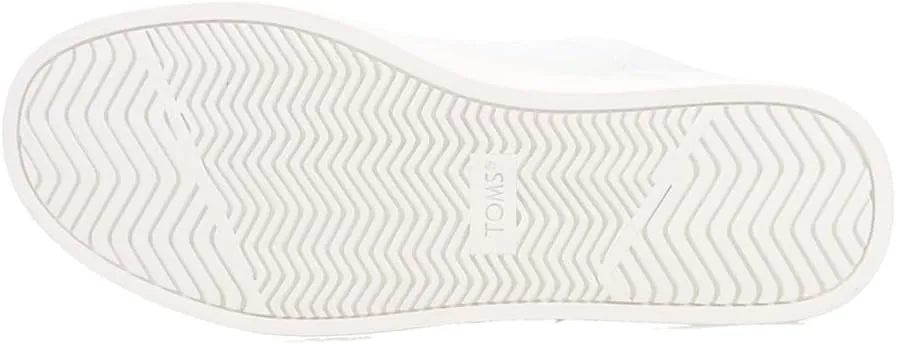 TOMS Womens Kameron Lace Up Sneakers Shoes Casual - White