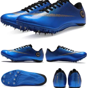 Track Shoes Spikes Mens Womens Distance Running Sneakers Athletic Sprinting Track and Field Racing Shoes with Spikes Boys Girls