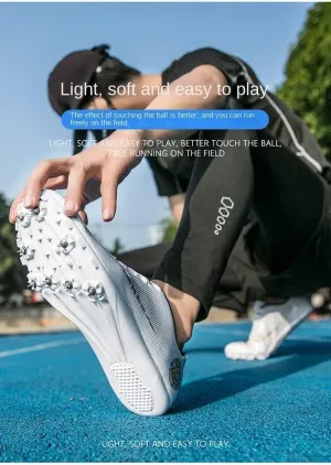 Track Shoes Spikes Mens Womens Distance Running Sneakers Athletic Sprinting Track and Field Racing Shoes with Spikes Boys Girls