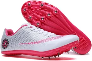 Track Shoes Spikes Mens Womens Distance Running Sneakers Athletic Sprinting Track and Field Racing Shoes with Spikes Boys Girls
