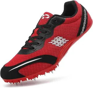 Track Spike Shoe for Men Professional Field and Track Shoes Breathable Running High Jump Racing Shoes