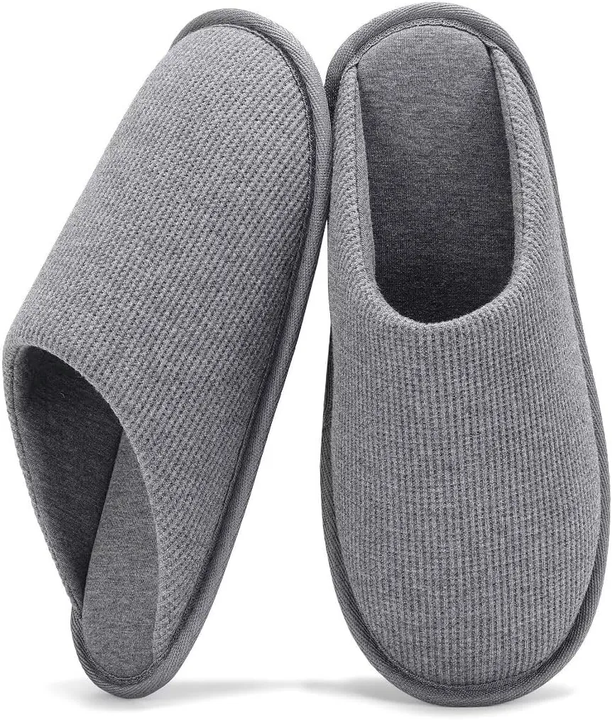 TUOBUQU Mens House Slippers Soft Cozy Bedroom Slippers