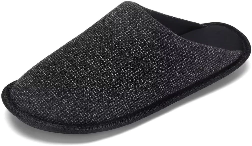 TUOBUQU Mens House Slippers Soft Cozy Bedroom Slippers