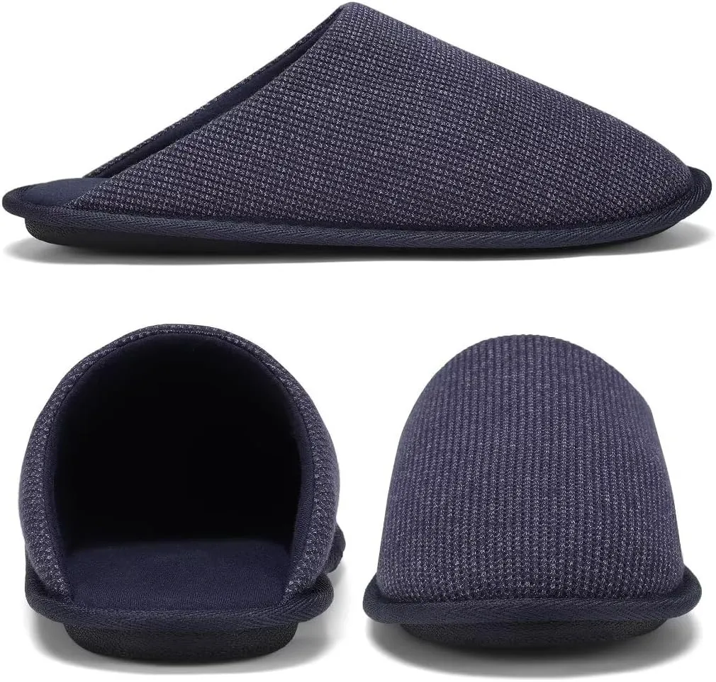 TUOBUQU Mens House Slippers Soft Cozy Bedroom Slippers