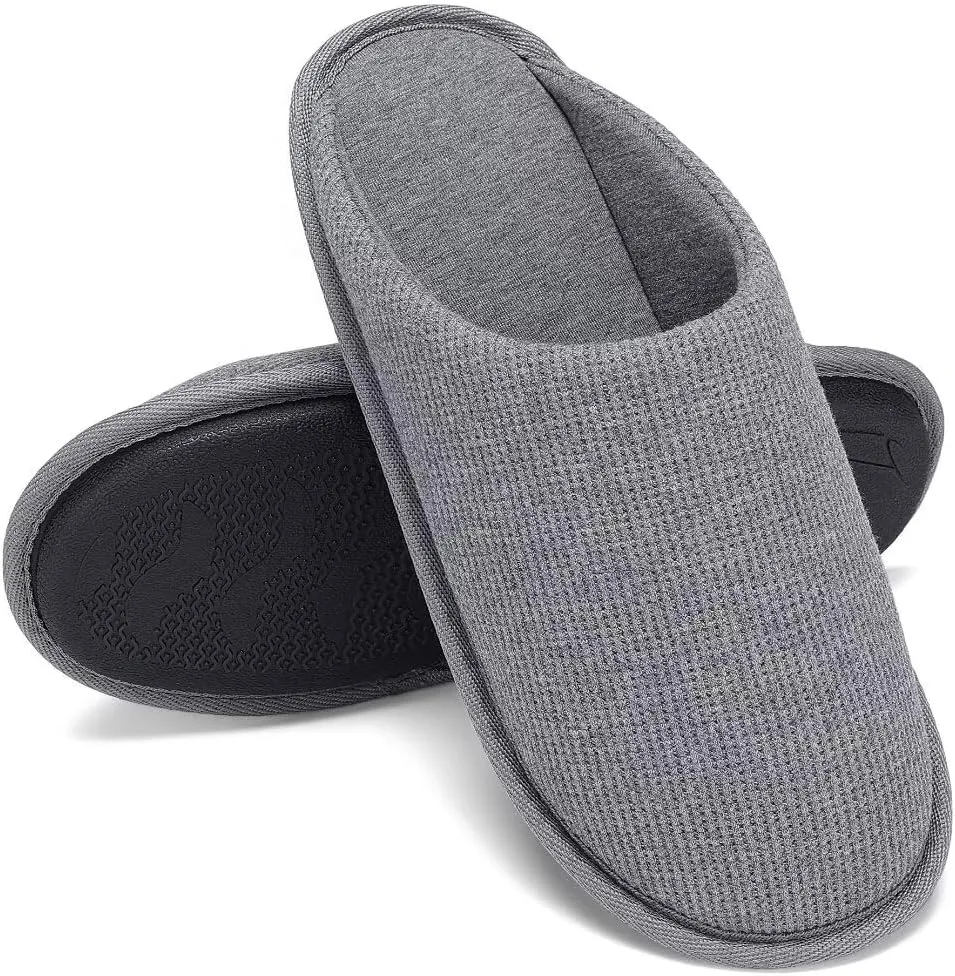 TUOBUQU Mens House Slippers Soft Cozy Bedroom Slippers
