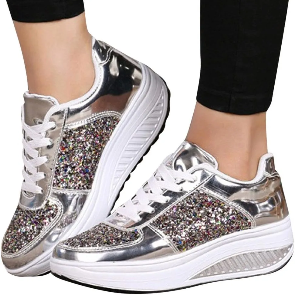 White Casual Sneakers for Women Trendy Zapatos Confortables para Mujer Nursing Shoes Women Comfortable White White Sneakers for Women Low Top 9.5 Wide Womens Non Slip Work Shoes