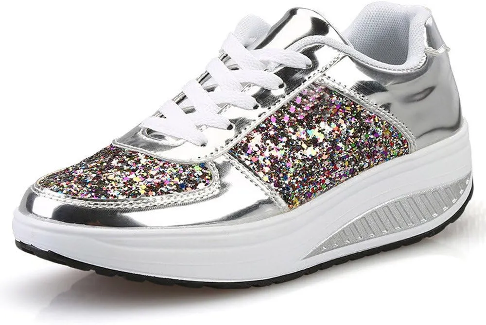 White Casual Sneakers for Women Trendy Zapatos Confortables para Mujer Nursing Shoes Women Comfortable White White Sneakers for Women Low Top 9.5 Wide Womens Non Slip Work Shoes