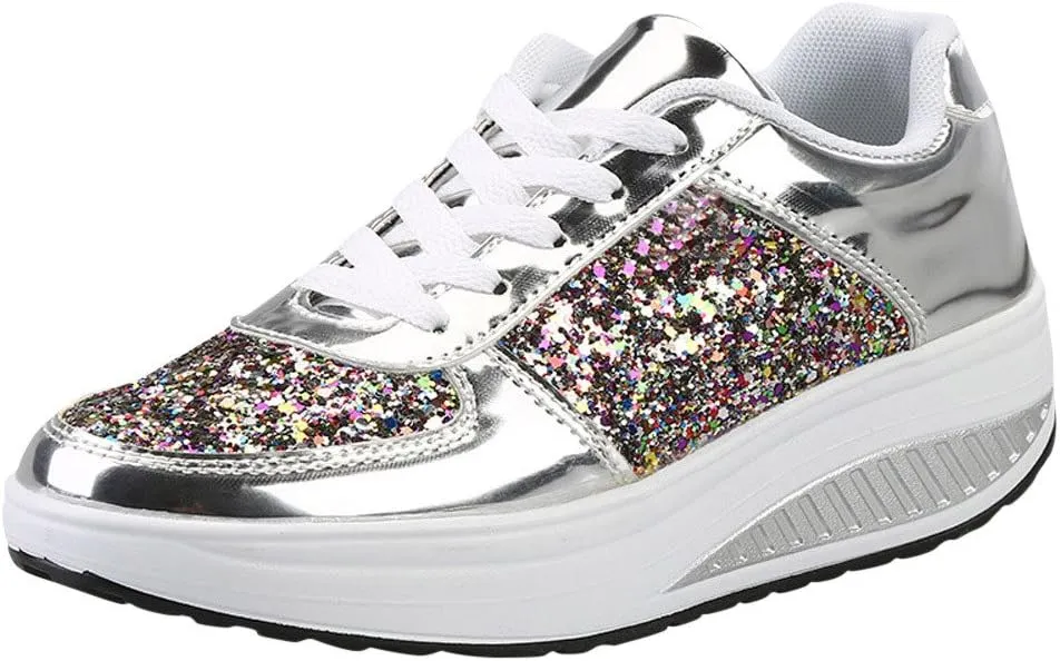 White Casual Sneakers for Women Trendy Zapatos Confortables para Mujer Nursing Shoes Women Comfortable White White Sneakers for Women Low Top 9.5 Wide Womens Non Slip Work Shoes