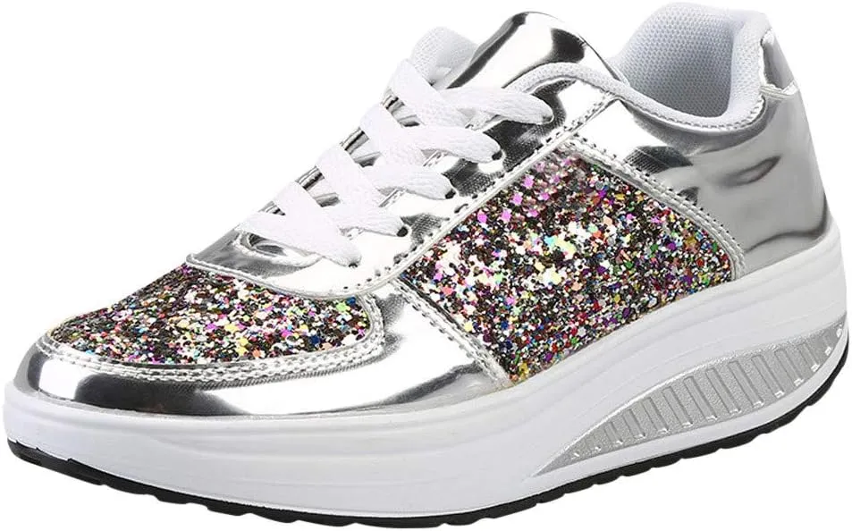 White Casual Sneakers for Women Trendy Zapatos Confortables para Mujer Nursing Shoes Women Comfortable White White Sneakers for Women Low Top 9.5 Wide Womens Non Slip Work Shoes