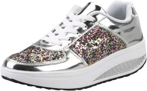 White Casual Sneakers for Women Trendy Zapatos Confortables para Mujer Nursing Shoes Women Comfortable White White Sneakers for Women Low Top 9.5 Wide Womens Non Slip Work Shoes