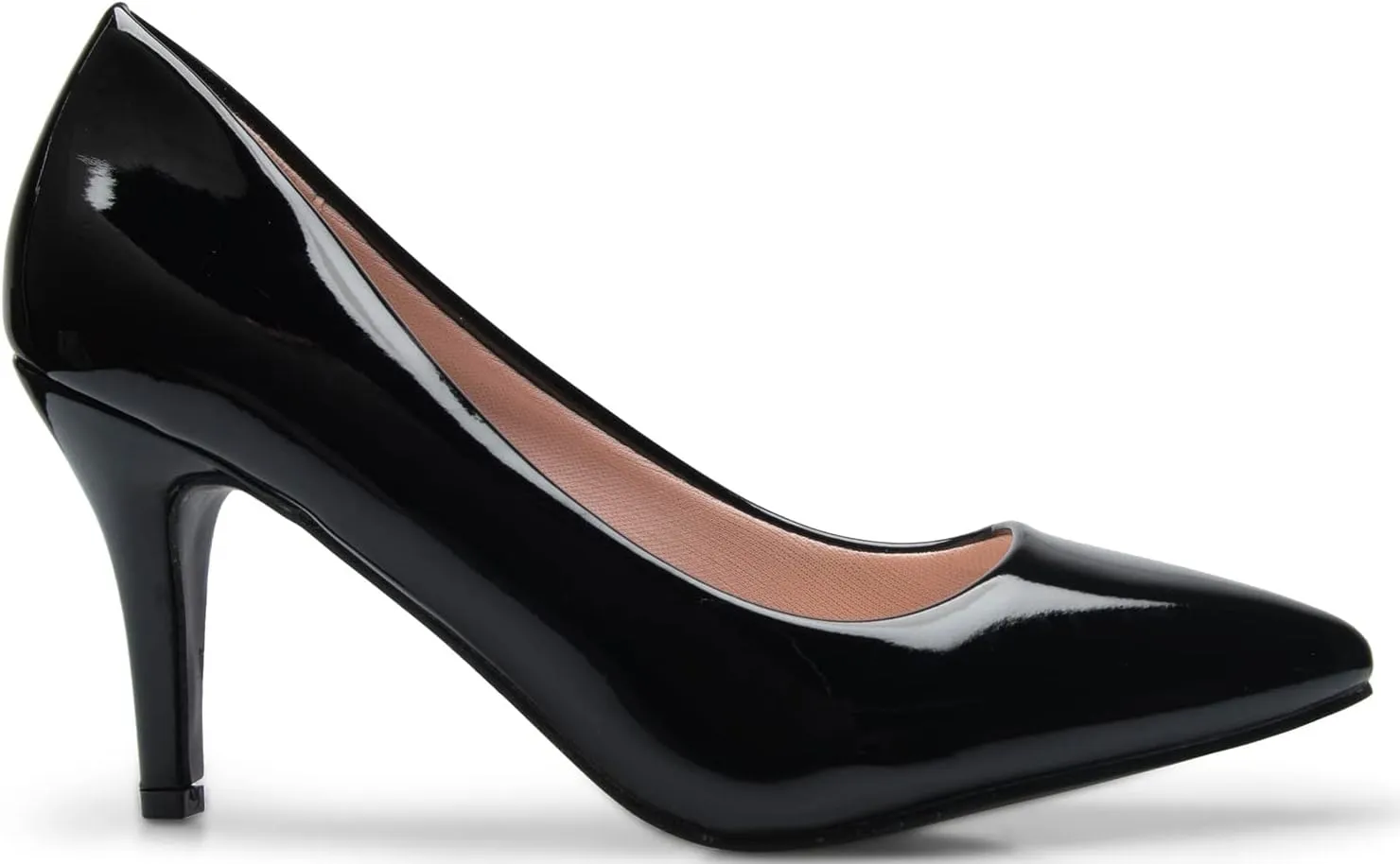Women's Classic D'Orsay Closed Toe Mid Stiletto Heel Pump | Dress, Work, Party Low Heeled Pumps | high Casual Comfortable Sale