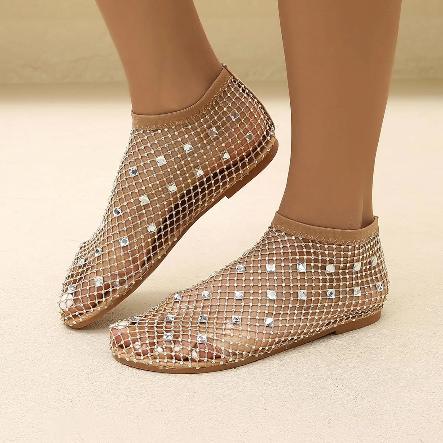 Women's Elastic Ankle Strap Flat Sandals Adjustable Casual Fisherman Cool Shoes Versatile Sandals for Women