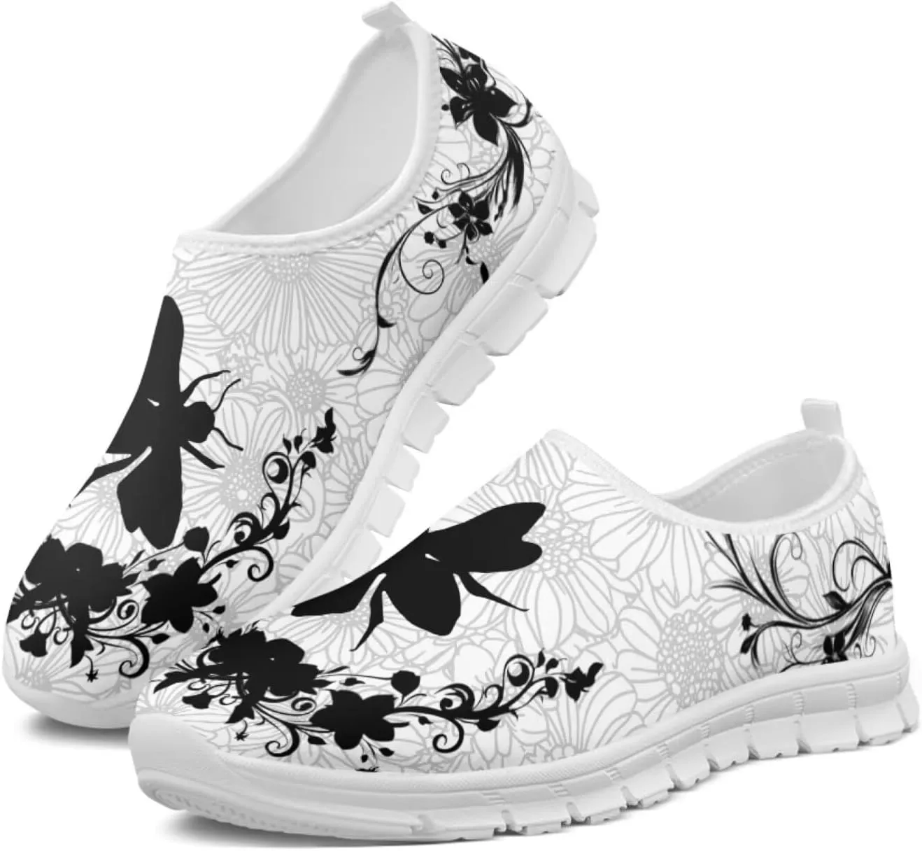Women's Leisure Shoes Slip On Barefoot Loafers Flat Low Top Wide Walking Outdoor Sneakers for Girls