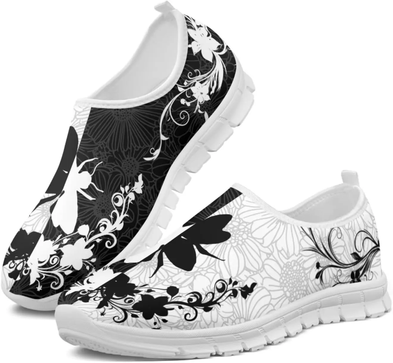 Women's Leisure Shoes Slip On Barefoot Loafers Flat Low Top Wide Walking Outdoor Sneakers for Girls