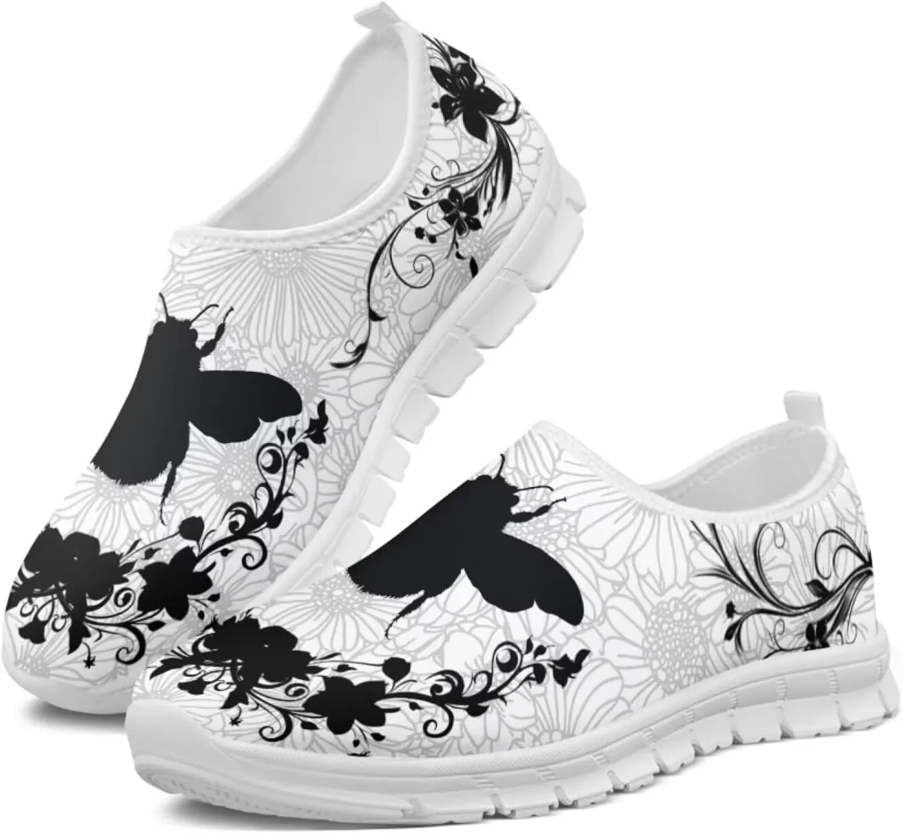 Women's Leisure Shoes Slip On Barefoot Loafers Flat Low Top Wide Walking Outdoor Sneakers for Girls