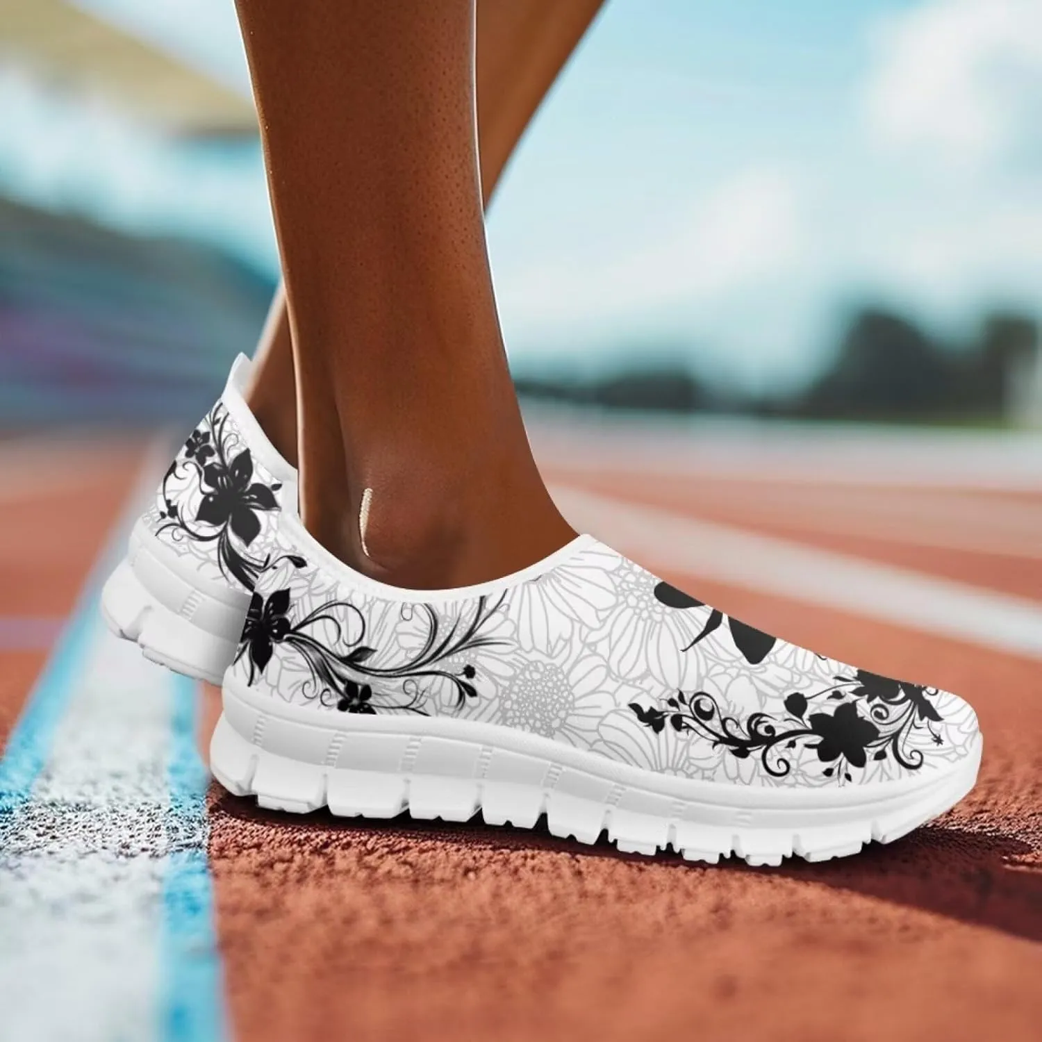 Women's Leisure Shoes Slip On Barefoot Loafers Flat Low Top Wide Walking Outdoor Sneakers for Girls