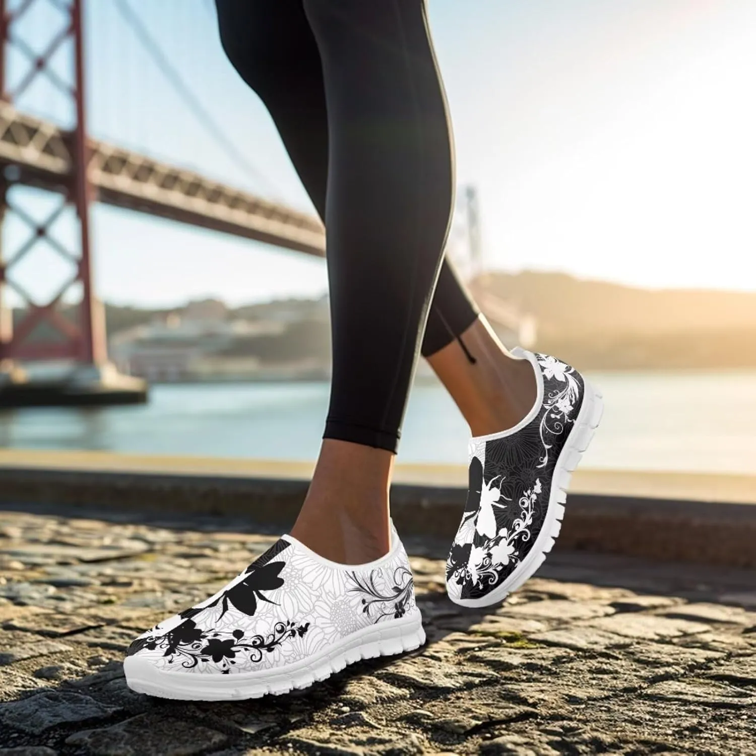 Women's Leisure Shoes Slip On Barefoot Loafers Flat Low Top Wide Walking Outdoor Sneakers for Girls