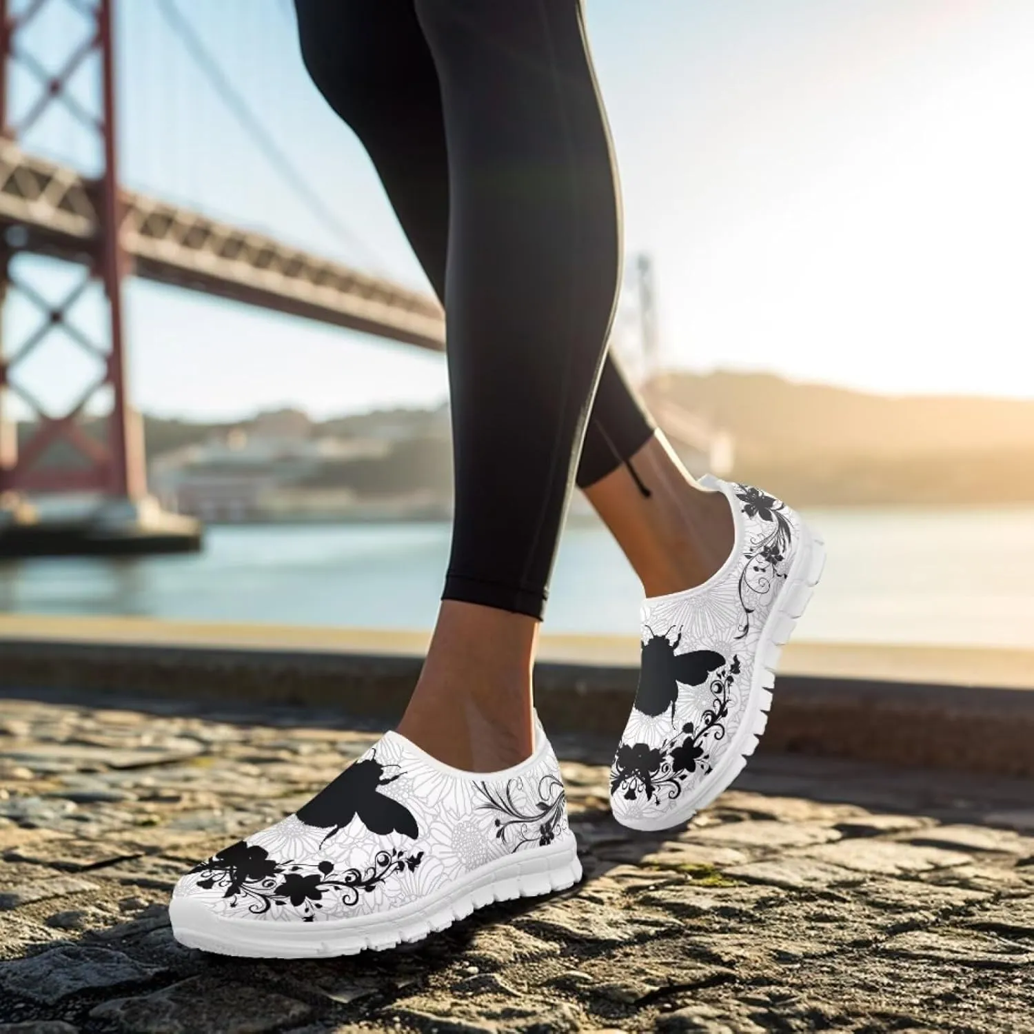 Women's Leisure Shoes Slip On Barefoot Loafers Flat Low Top Wide Walking Outdoor Sneakers for Girls