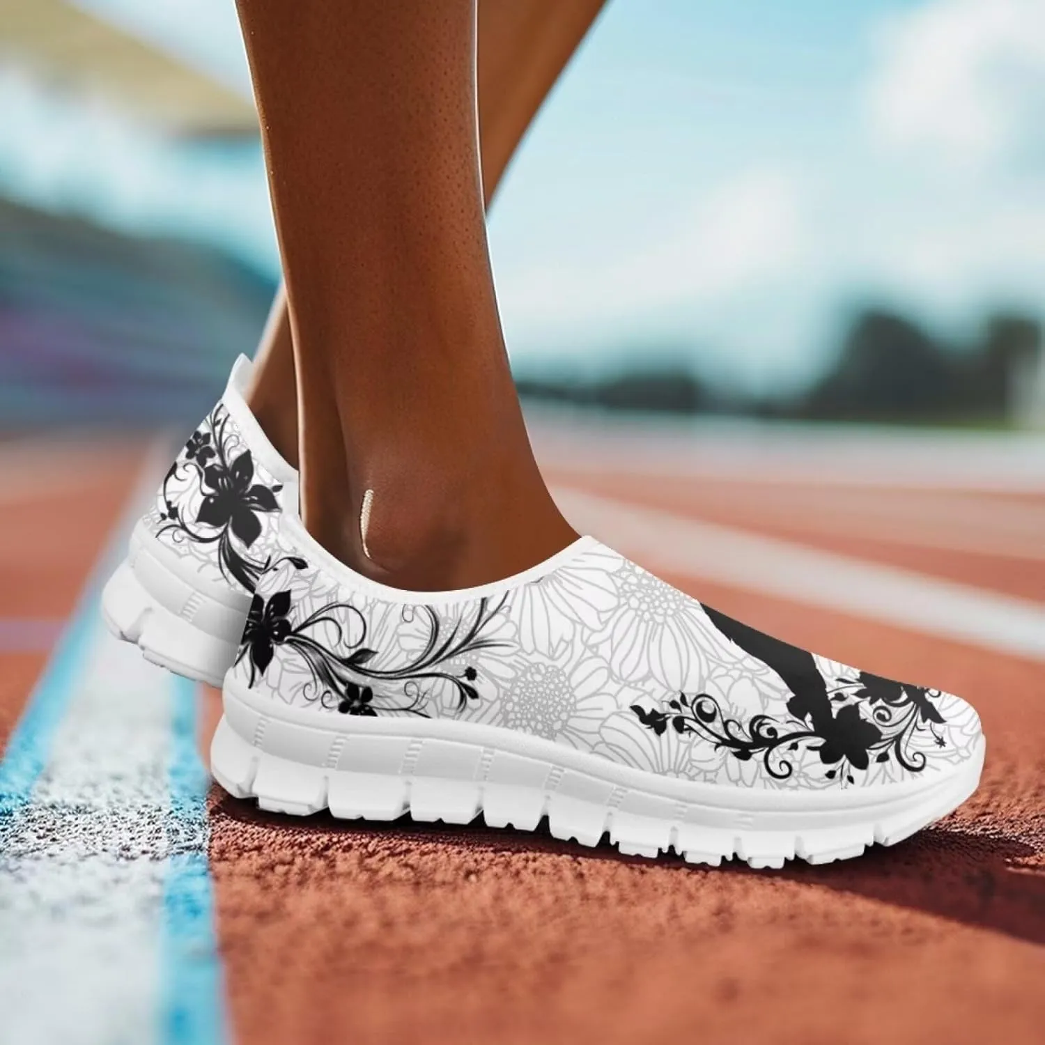 Women's Leisure Shoes Slip On Barefoot Loafers Flat Low Top Wide Walking Outdoor Sneakers for Girls