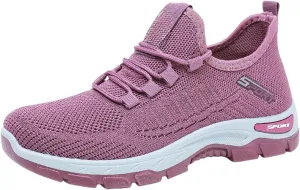 Women's Mesh Slip on Sneakers Lightweight Breathable Wide Width Walking Shoes Casual Gym Workout Tennis Footwear