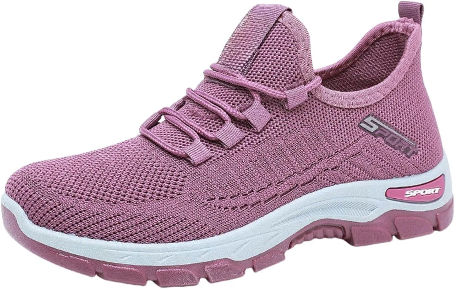 Women's Mesh Slip on Sneakers Lightweight Breathable Wide Width Walking Shoes Casual Gym Workout Tennis Footwear