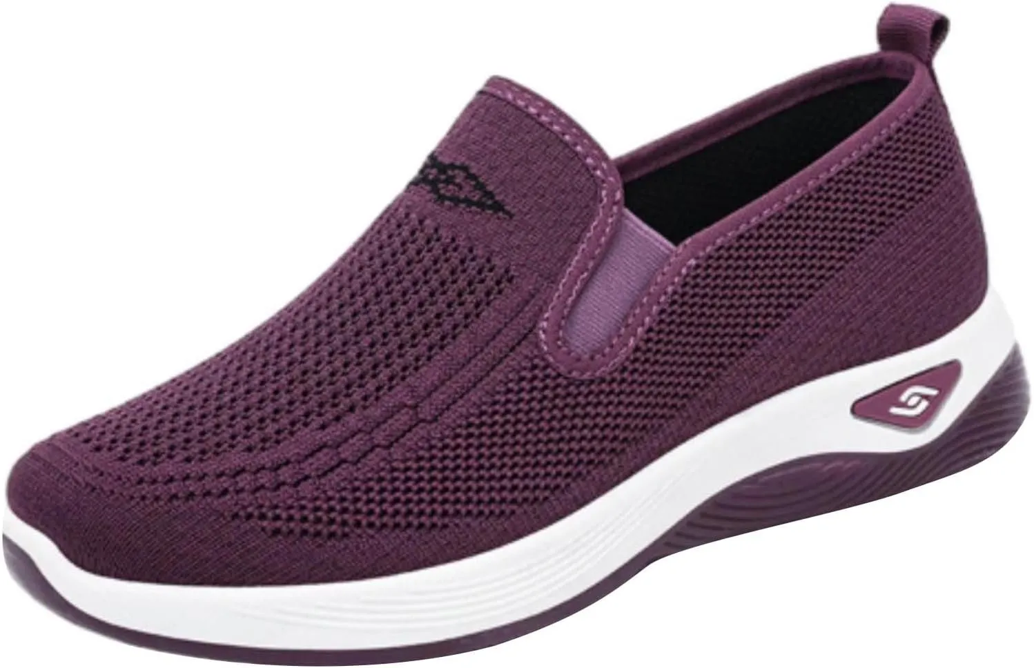 Women's Mesh Slip On Walking Shoes Fashion Sneaker Athletic Shoe Casual Comfortable Loafer Tennis Workout Sneakers