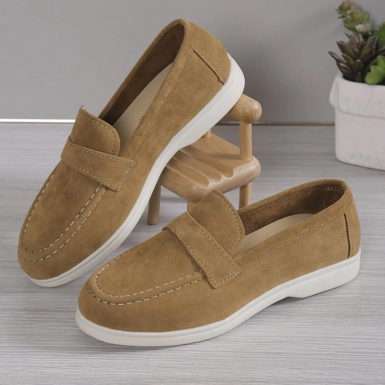 Womens Penny-Loafer Shoes 2025 Summer Loafers Fashion Comfortable Shoes Dressy Walking Flats for Casual and Business