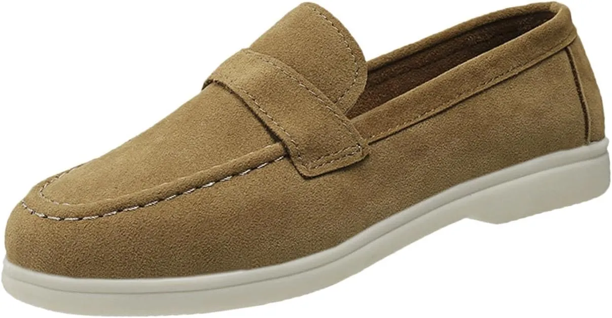 Womens Penny-Loafer Shoes 2025 Summer Loafers Fashion Comfortable Shoes Dressy Walking Flats for Casual and Business