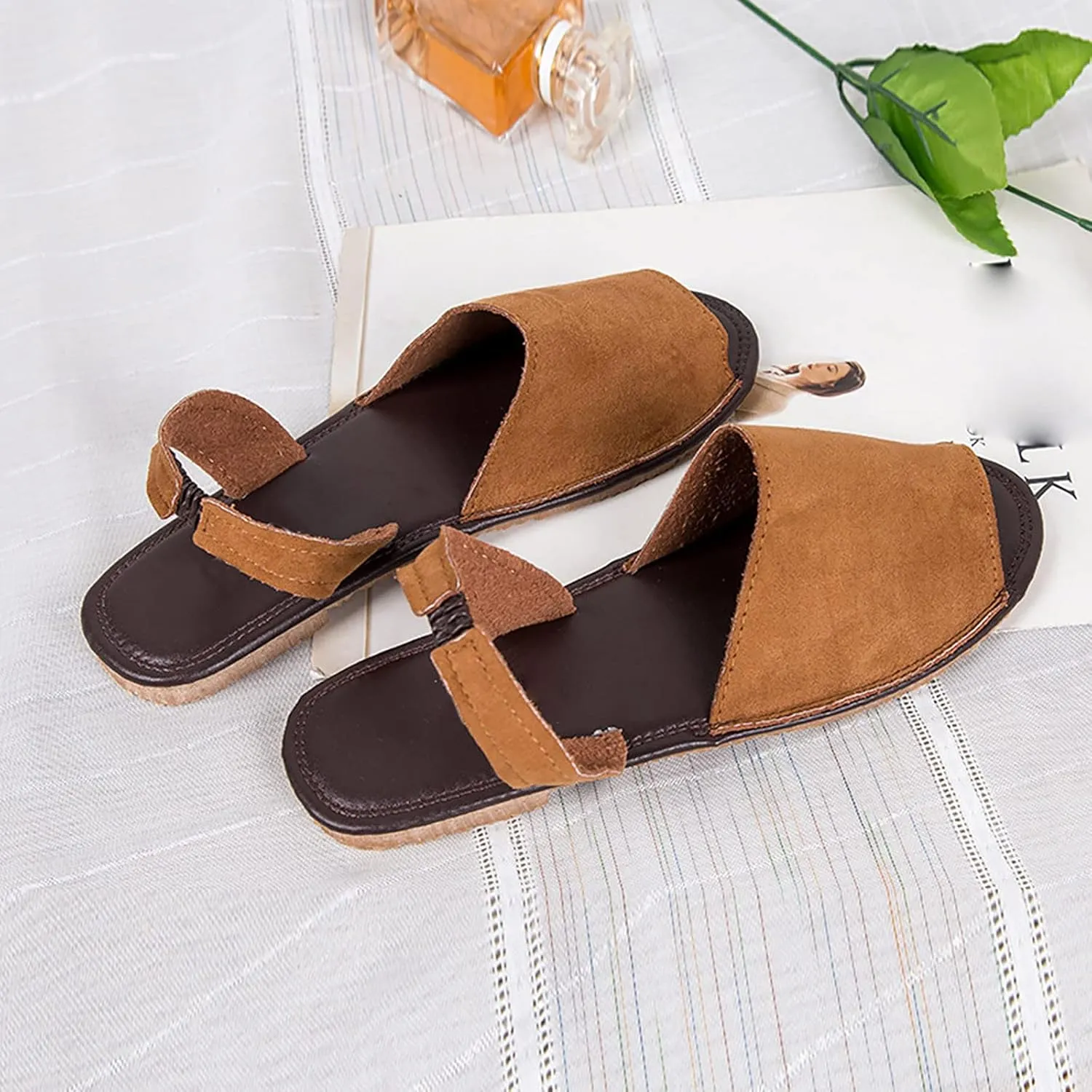 Womens Sandals Comfortable Dressy Flats Sandals Women Dressy Flip Flops for Women Sexy Sandal Women‘s Hands Free Slip-ins Womens Arch Support Platform Sandal