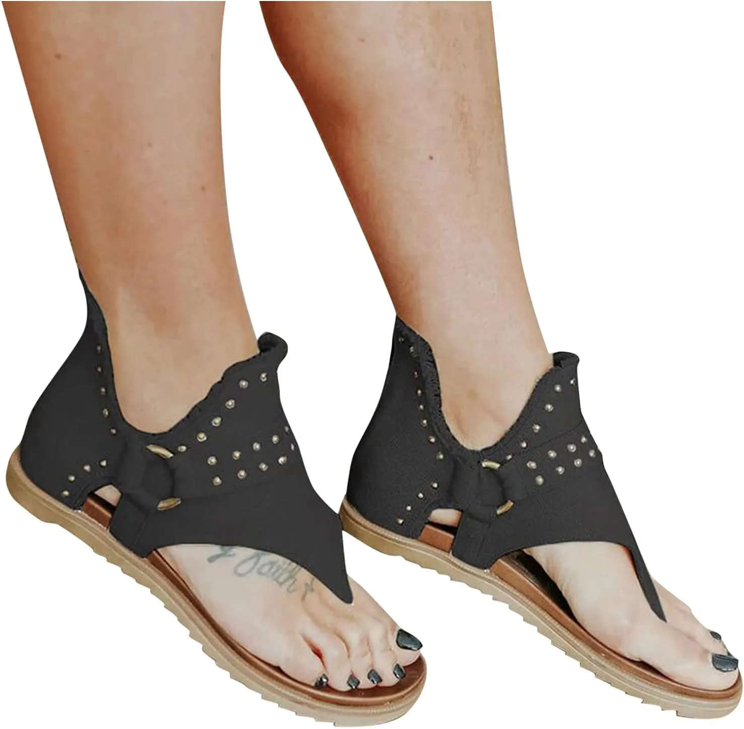 Women's Sandals Women's Flat Sandals Flat for Women White Comfort for Women Comfortable Walking