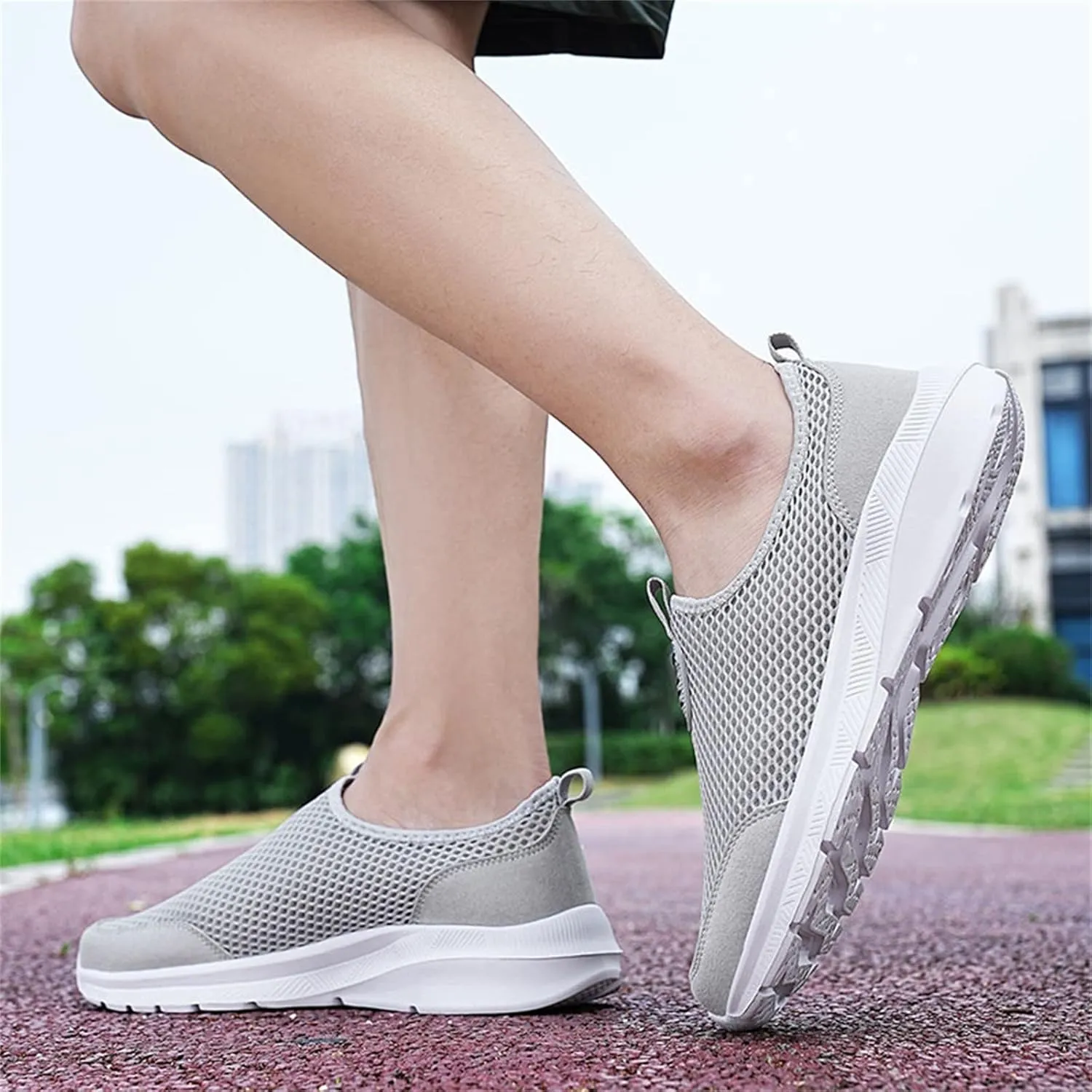 Women's Slip On Sneakers Casual Everyday Shoes Non Slip Work Shoes Women High Top Men's Casual Dress Shoes Chunky Sneakers Waterproof Tennis Shoe White Loafers