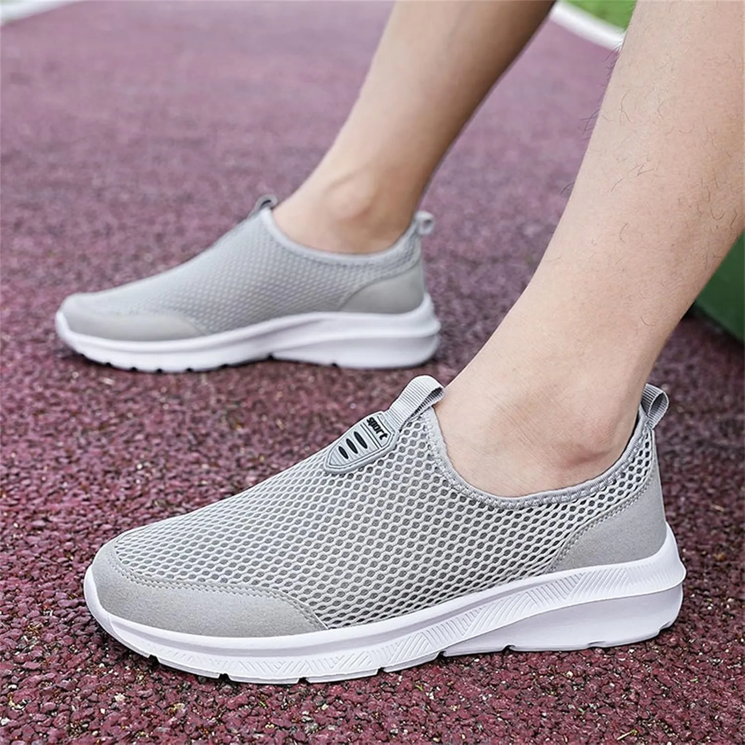 Women's Slip On Sneakers Casual Everyday Shoes Non Slip Work Shoes Women High Top Men's Casual Dress Shoes Chunky Sneakers Waterproof Tennis Shoe White Loafers