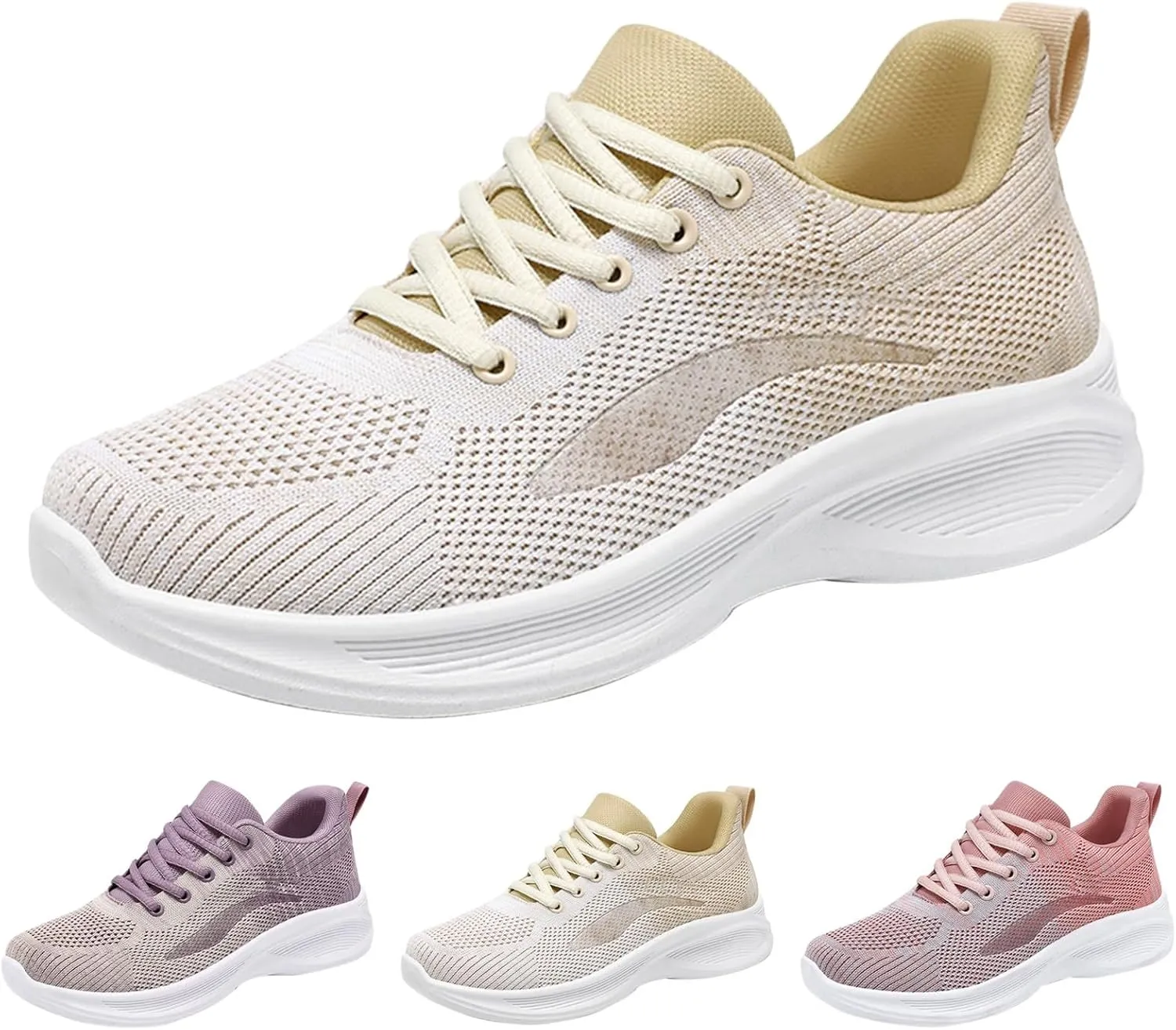 Women's Slip on Walking Shoes Tennis Lightweight Sneakers Workout Breathable Trainer Comfortable Fashion Sneakers