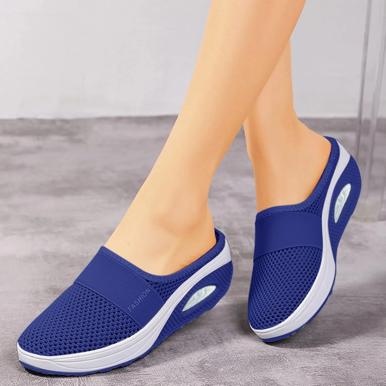 Womens Sneakers 7.5 Wide Width Slip On Shoes for Women with Arch Support Womens Running Sneakers Wide Toe Box Plantar Fasciitis Shoes Women Slip Ons Wide Tenis para Trabajo De Mujer Antideslizante