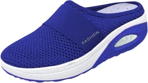 Womens Sneakers 7.5 Wide Width Slip On Shoes for Women with Arch Support Womens Running Sneakers Wide Toe Box Plantar Fasciitis Shoes Women Slip Ons Wide Tenis para Trabajo De Mujer Antideslizante