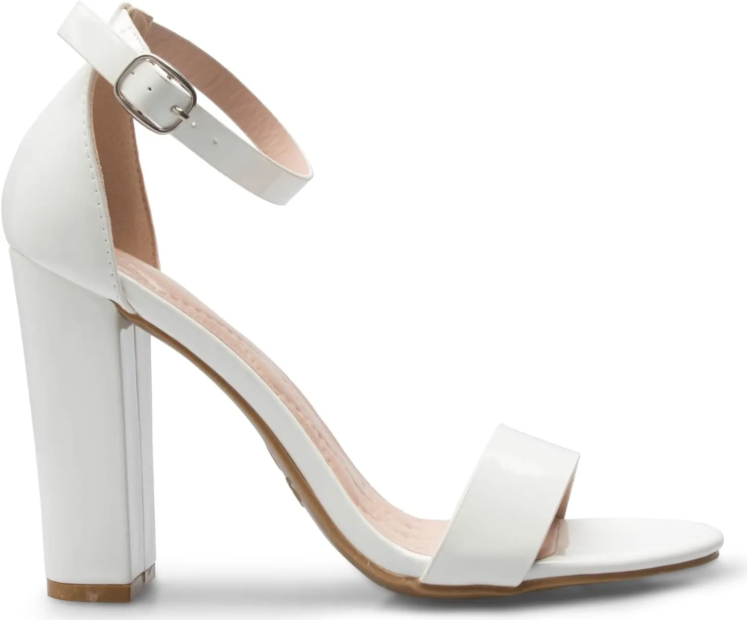 Women's Strappy Chunky Block High Heel - Formal, Wedding, Party ? Simple Classic Pump