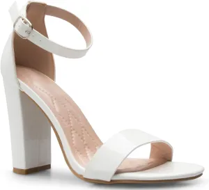 Women's Strappy Chunky Block High Heel - Formal, Wedding, Party ? Simple Classic Pump