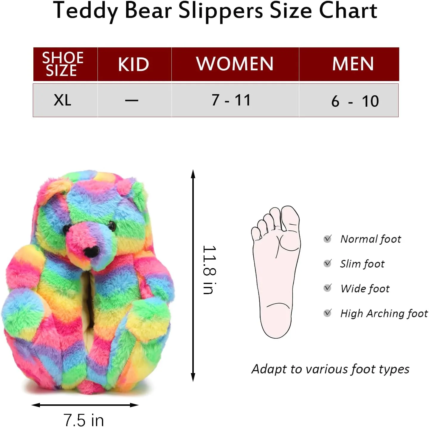 Women's Teddy Bear Slippers Mom Gift Slippers Cozy Women Fuzzy Indoor House Shoes Fun Costume for Adults Cute Animal Slides for Women Her Birthday Valentine's Gift Ideas