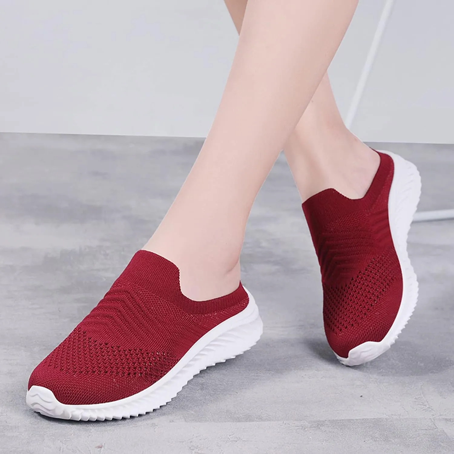 Women's White Fashion Sneakers Platform Sneakers for Women Fashion Flat Shoes for Women Comfortable Dressy Slip on Womens Loafers Wide Width Womens Slip On Sneakers