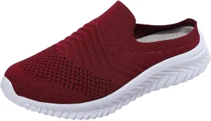 Women's White Fashion Sneakers Platform Sneakers for Women Fashion Flat Shoes for Women Comfortable Dressy Slip on Womens Loafers Wide Width Womens Slip On Sneakers