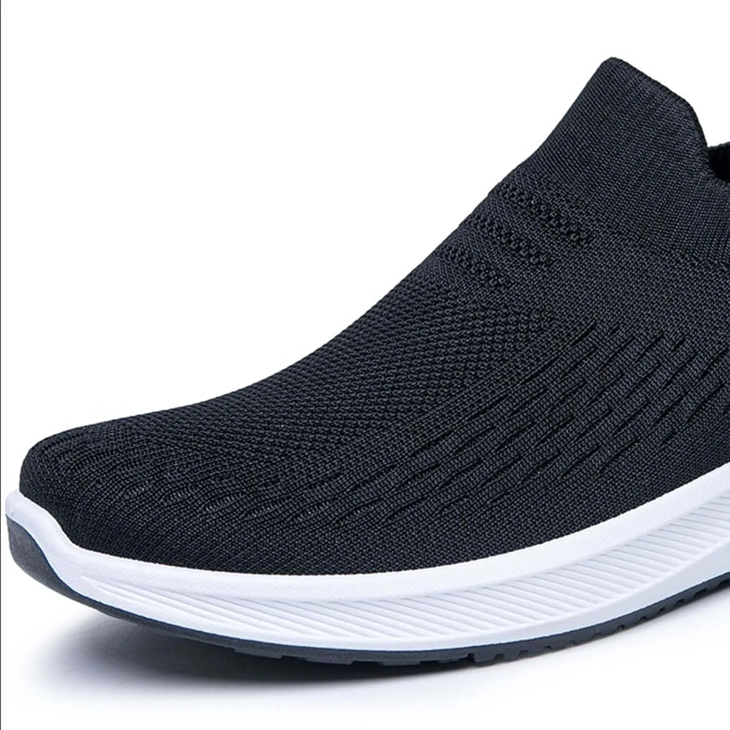 Women's Woven Orthopedic Breathable Shoes Arch Support Mesh Non Slip Sports Shoes Slip On Casual Sneaker for Men