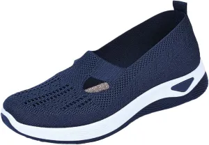 Women's Woven Orthopedic Breathable Soft Walking Running Shoes for Men Wide Feet Men's Shoes Casual Slip On Sneakers Black Tennis Shoe Loafers Shoe