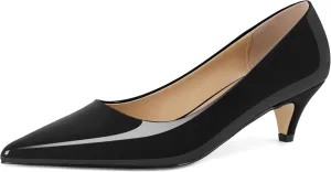 YODEKS Womens Kitten Heel Pumps Pointy Toe Low Kitten Heels Slip On 2 Inch Office Dress Shoes